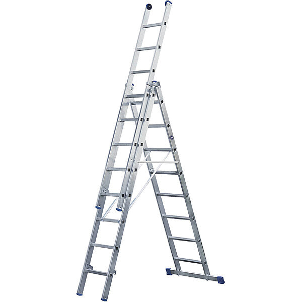 ILLER-LEITER Alu-Mehrzweckleiter 3-tlg. 3x12 Stufen 53012